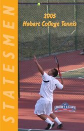 2005 HTennis Cover_web.pmd - Hobart and William Smith Colleges