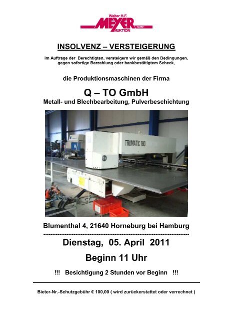 Katalog Pdf Datei Auktionshaus Walter H F Meyer Gmbh