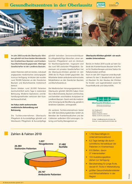 HOCHzwo - Ausgabe 1/2011 - der Studienakademie Bautzen