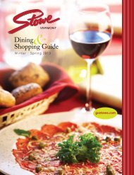 Dining Shopping Guide - GoStowe.com