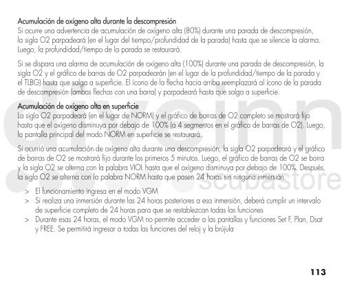 MANUAL DE FUNCIONAMIENTO DEL OC1 - Scubastore