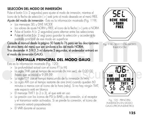 MANUAL DE FUNCIONAMIENTO DEL OC1 - Scubastore