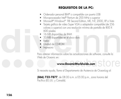 MANUAL DE FUNCIONAMIENTO DEL OC1 - Scubastore