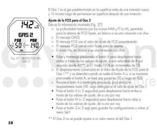 MANUAL DE FUNCIONAMIENTO DEL OC1 - Scubastore