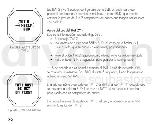 MANUAL DE FUNCIONAMIENTO DEL OC1 - Scubastore