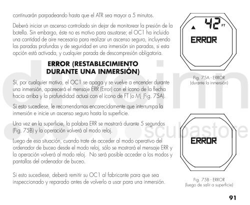 MANUAL DE FUNCIONAMIENTO DEL OC1 - Scubastore