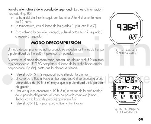 MANUAL DE FUNCIONAMIENTO DEL OC1 - Scubastore