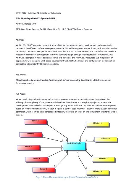 3A.2 Modeling ARINC-653 systems in UML - Embedded Real Time ...