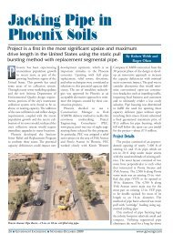 Jacking Pipe in Phoenix Soils - Government Engineering Journal