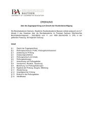 ORDNUNG - der Studienakademie Bautzen