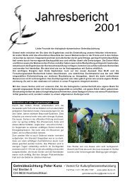Jahresbericht 2001 - Getreidezüchtung Peter Kunz