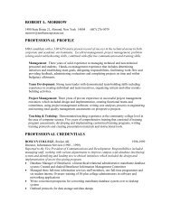 Sample Resume MBA - Alfred University