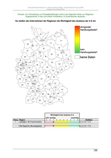 Zwischenbericht August 2008 - B30 Oberschwaben