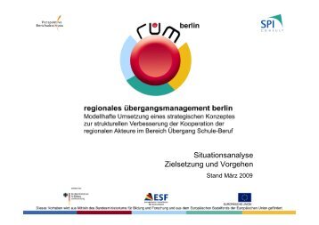 Situationsanalyse Zielsetzung und Vorgehen - Perspektive ...