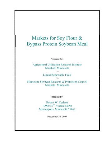 AURI soy flour & bypass protein study