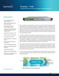 ProView™ 7100 - Harmonic Inc