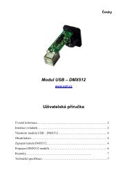 Modul interface USB - DMX512 - Äesky