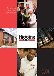 Download 2008 Report and Accounts PDF - Higgins Construction