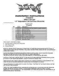 Installation Instructions - Vivid Racing