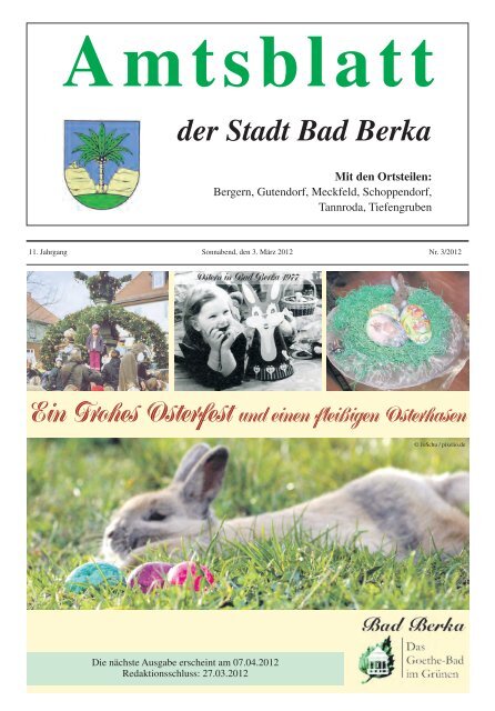 Einladung zum Frauentagsball - Kurstadt Bad Berka