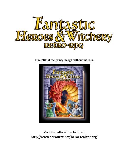 Fantastic Heroes & Witchery - Dcrouzet.net