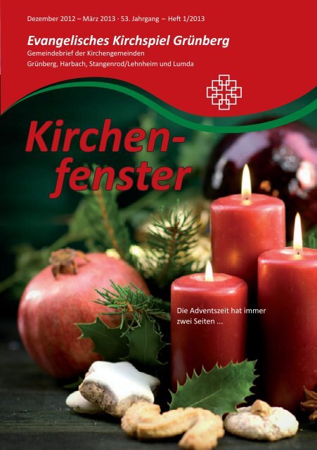 Gemeindebrief 1-2013 - der Evangelischen Kirchengemeinde ...