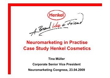 Neuromarketing in Practise Case Study Henkel Cosmetics