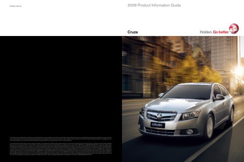 Cruze 2009 Product Information Guide - Holden