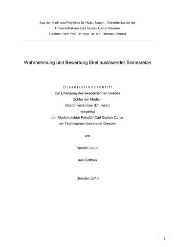 Kerstin Laqua - UniversitÃ¤tsklinikum Carl Gustav Carus