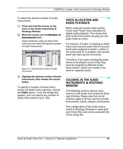 Vision and Studio Vision Pro Version 4.1 Manual ... - House of Synth