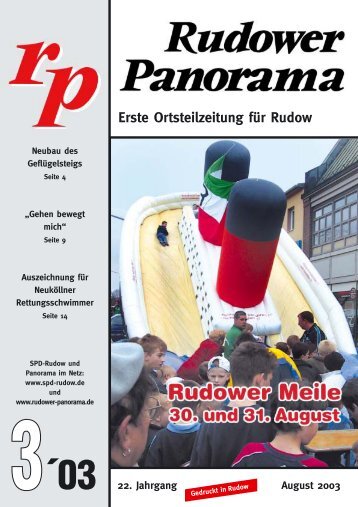 Erste Ortsteilzeitung fÃ¼r Rudow - Rudower Panorama