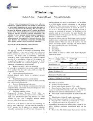 IP Subnettin IP Subnetting - International Journal of Electronics ...