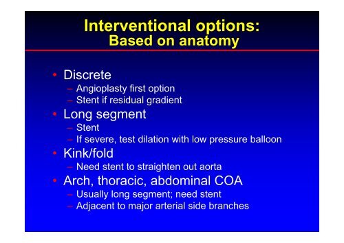 Stent Use in Coarctation of the Aorta - summitMD.com