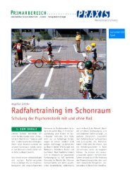 Radfahrtraining im Schonraum - Verkehrserziehung und ...