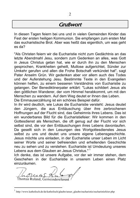 Pfarrblatt Nr. 6 - bei der Seelsorgeeinheit Pforzheim West