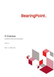 IT-FORENSIK - BearingPoint ToolBox