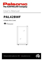 Instruction Manual (PDF) - Palsonic