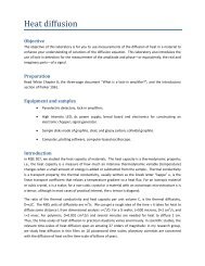 Lab I: Heat diffusion