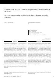 Consumo de alcohol y mortalidad por cardiopatÃ­a isquÃ©mica en ...