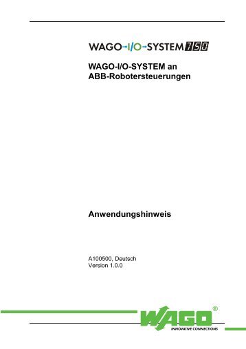 WAGO-I/O-SYSTEM an ABB-Robotersteuerungen ...