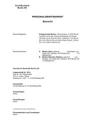 PERSONALDIENSTBARKEIT Baurecht - Ortsgemeinde Buchs