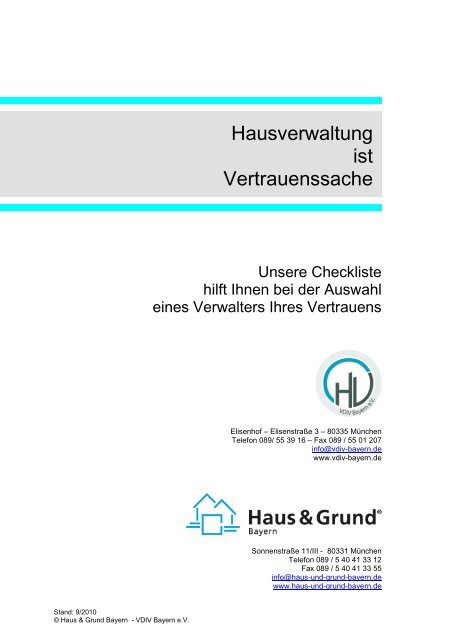 Hausverwaltung Ist Vertrauenssache Zimmermann Bamberg