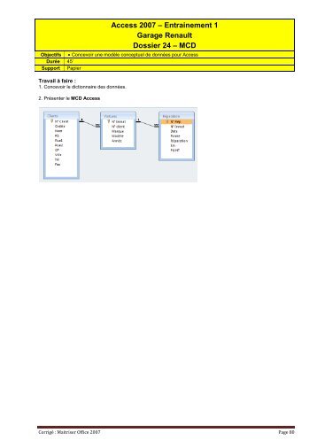 CorrigÃ© MaÃ®triser Office 2007 3 Access - cterrier