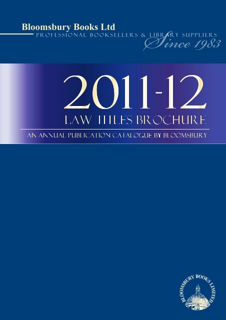 Law Titles Brochure 2011-2012 - Bloomsbury Books Ltd