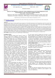 efficacy of triphala guggulu and gandhak rasayan in post operative ...
