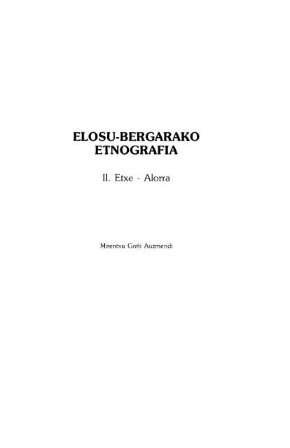 ELOSU-BERGARAKO ETNOGRAFIA Hedatuz