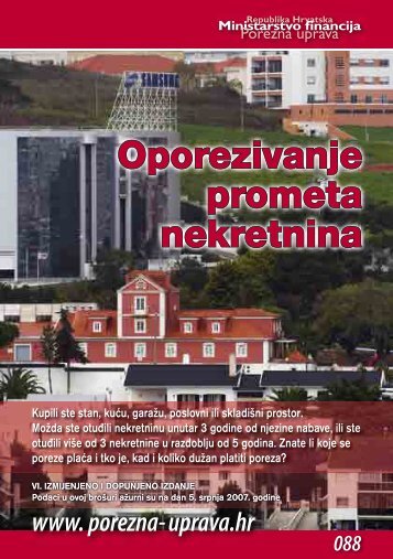 Oporezivanje prometa nekretnina Oporezivanje prometa ... - Gradimo