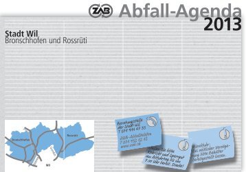 Abfallkalender Bronschhofen und RossrÃ¼ti 2013 - Stadt Wil
