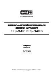 obudowy natynkowe ELS-GAP, ELS-GAPB - istpol