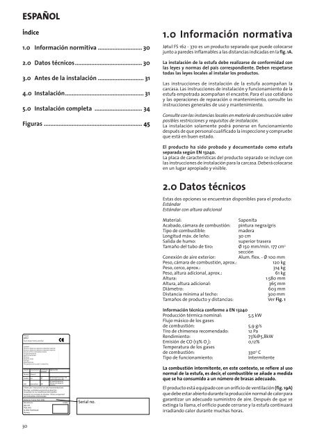 JÃ¸tul FS 162 - 370 - JÃ¸tul stoves and fireplaces